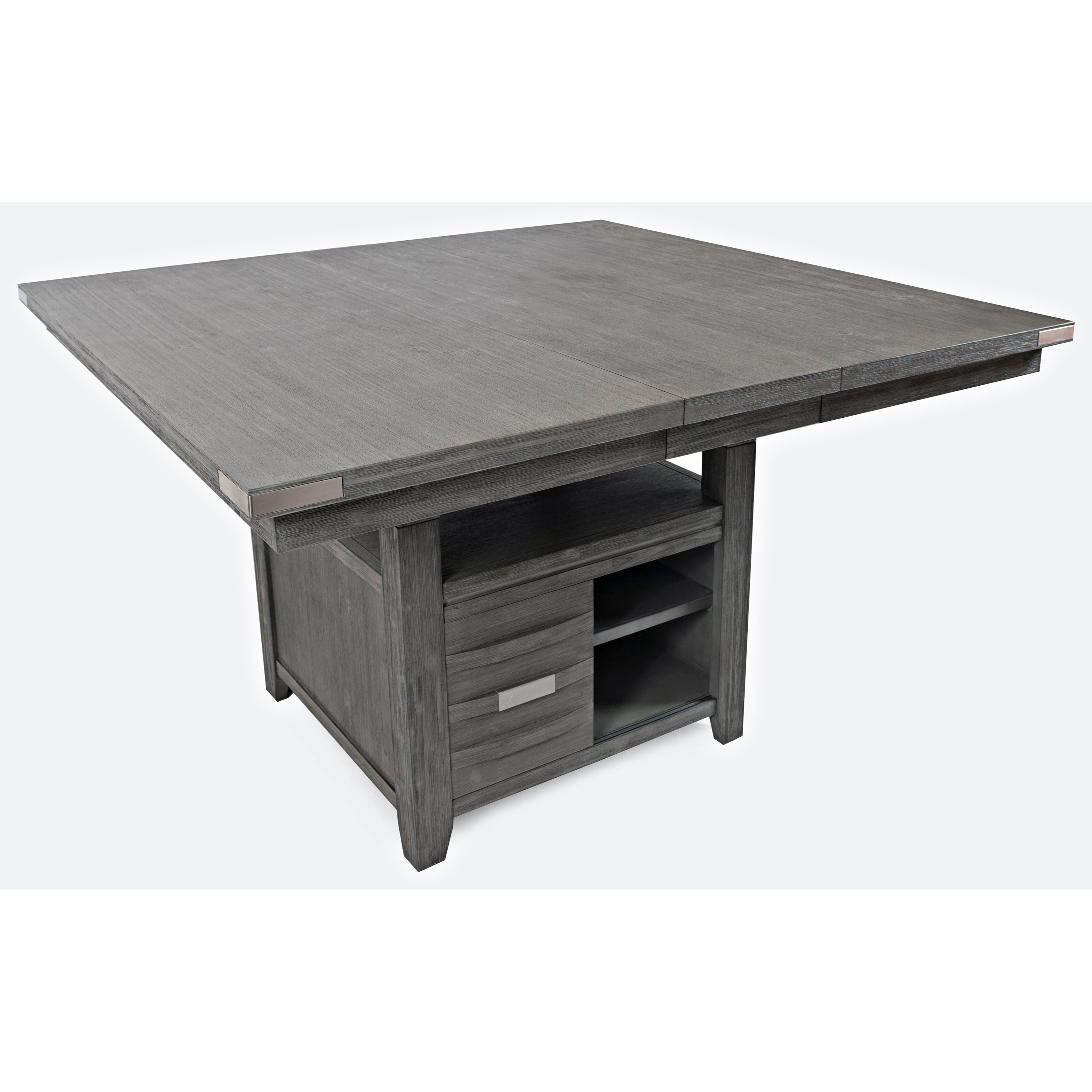 Square dining discount table with drawers